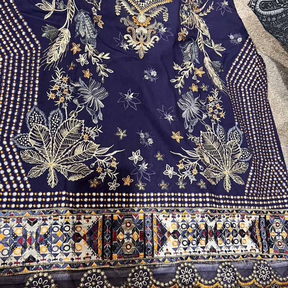 New3  piece laxuary winter salwar kameez xl baroque - Picture 2 of 10